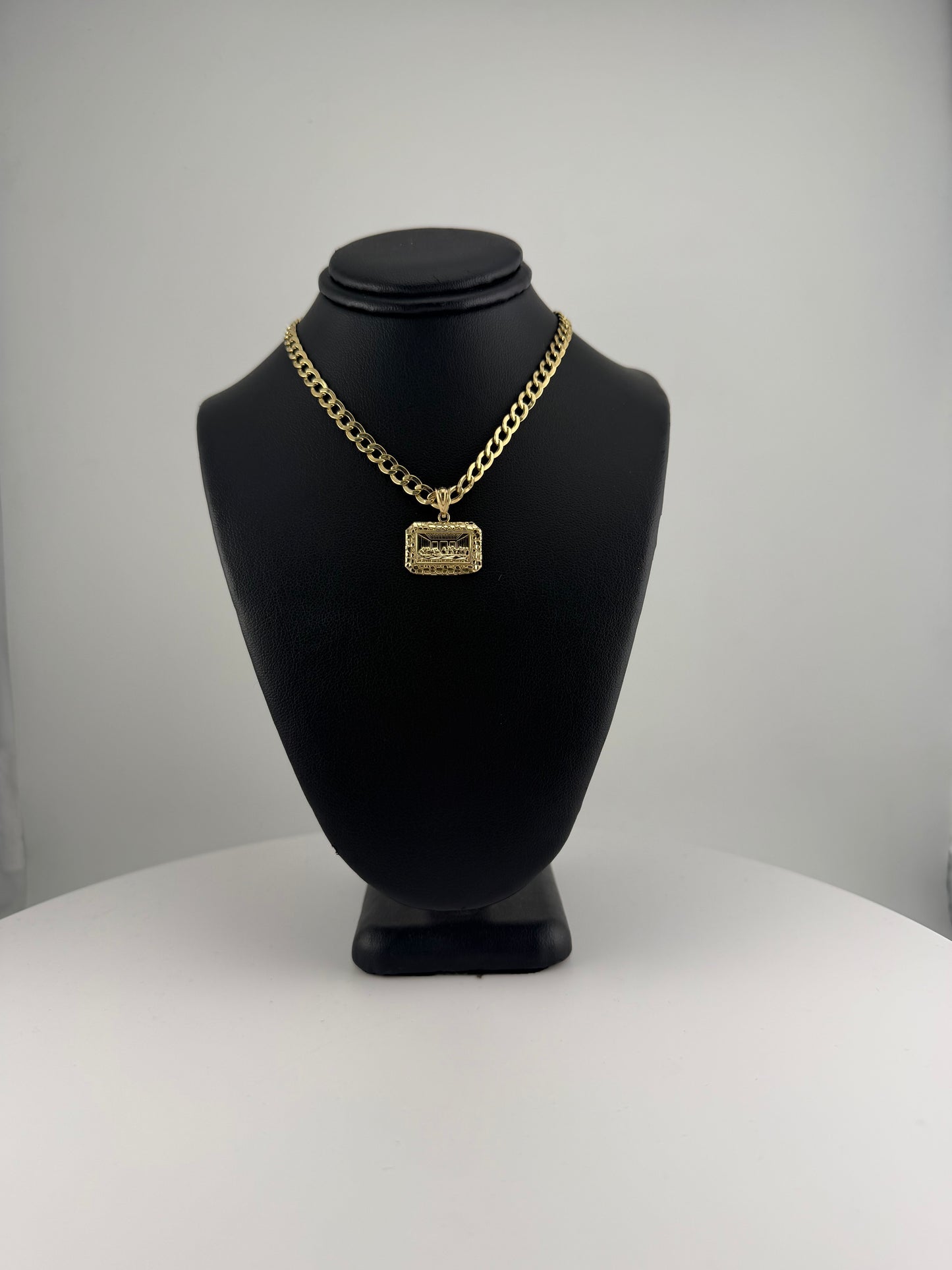 10K Gold Last Supper Nugget Pendant (Small)