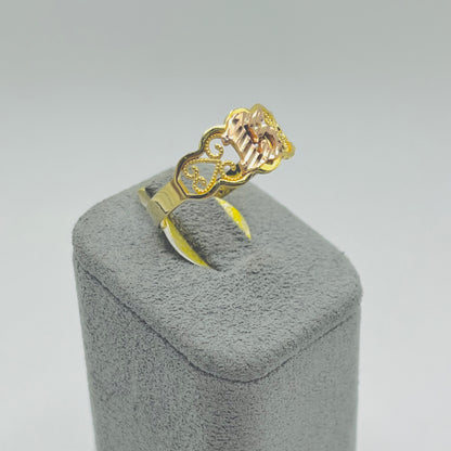 14k Gold Wrap Around Mini Quince Ring