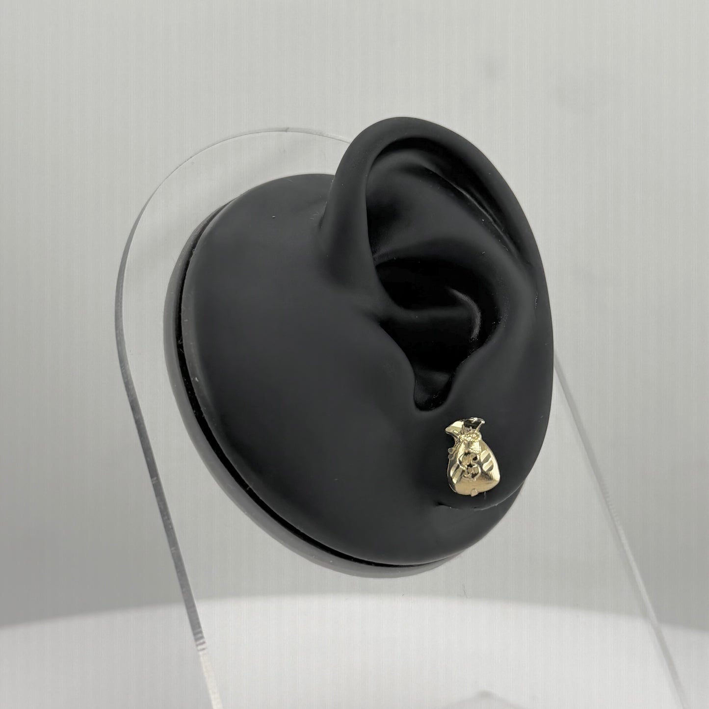10k Gold Mini Money Bag Earrings