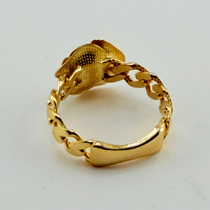 10K Gold Full Bloom Rose Ring