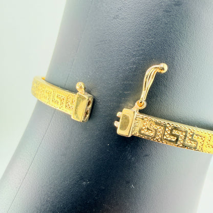 10K Gold Goddess Bangle