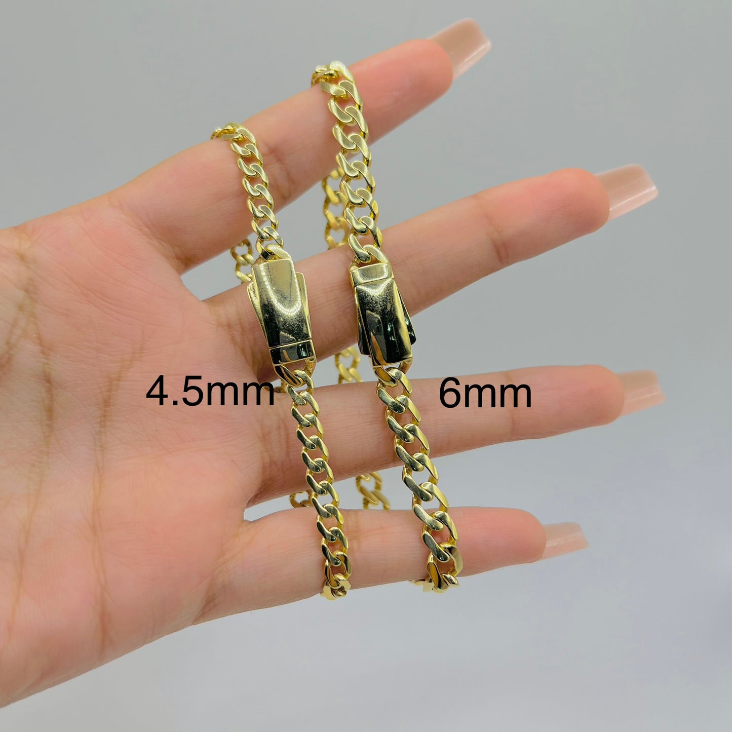 10k Gold 4.5mm Monaco Bracelet