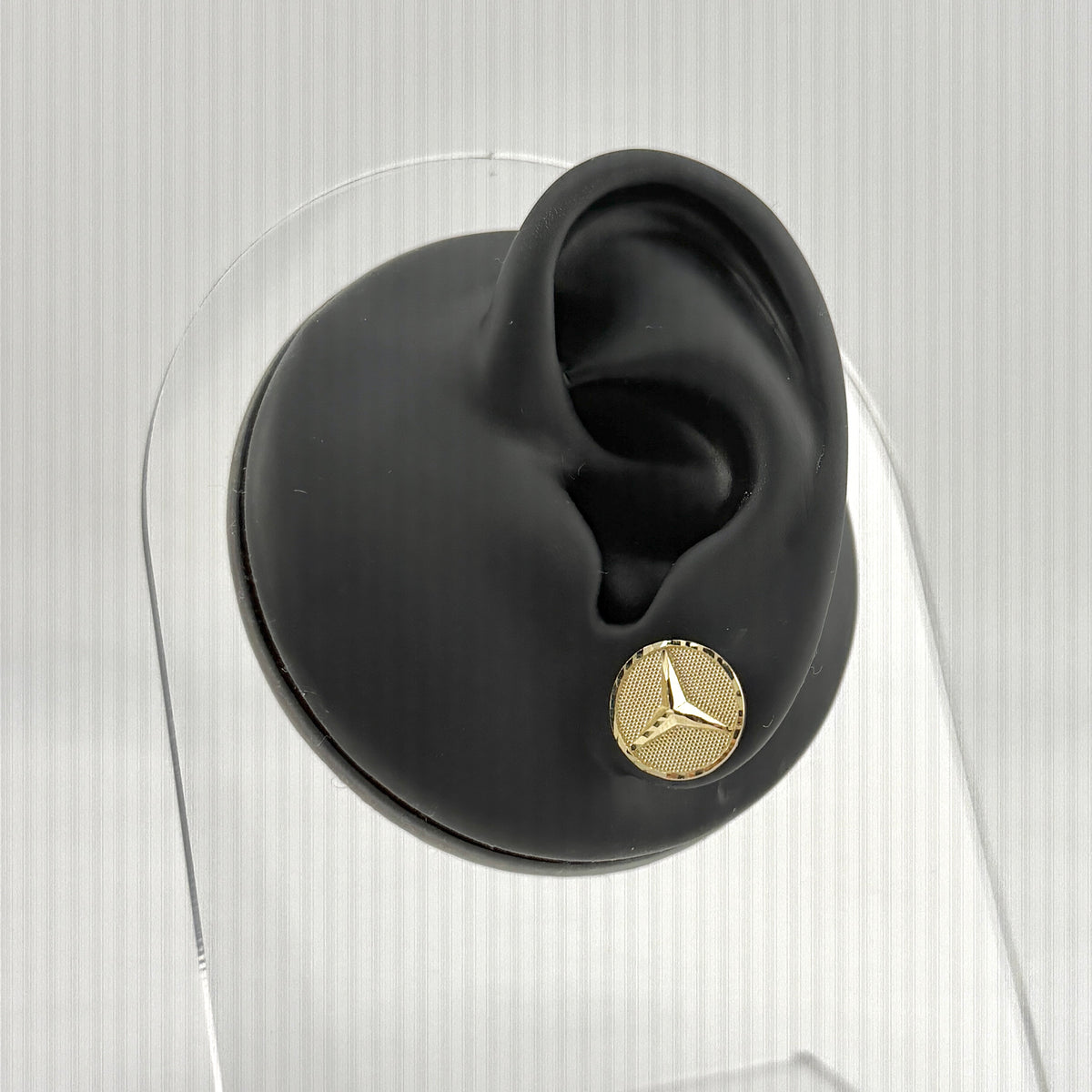 10K Gold Classic Benz Style Earrings