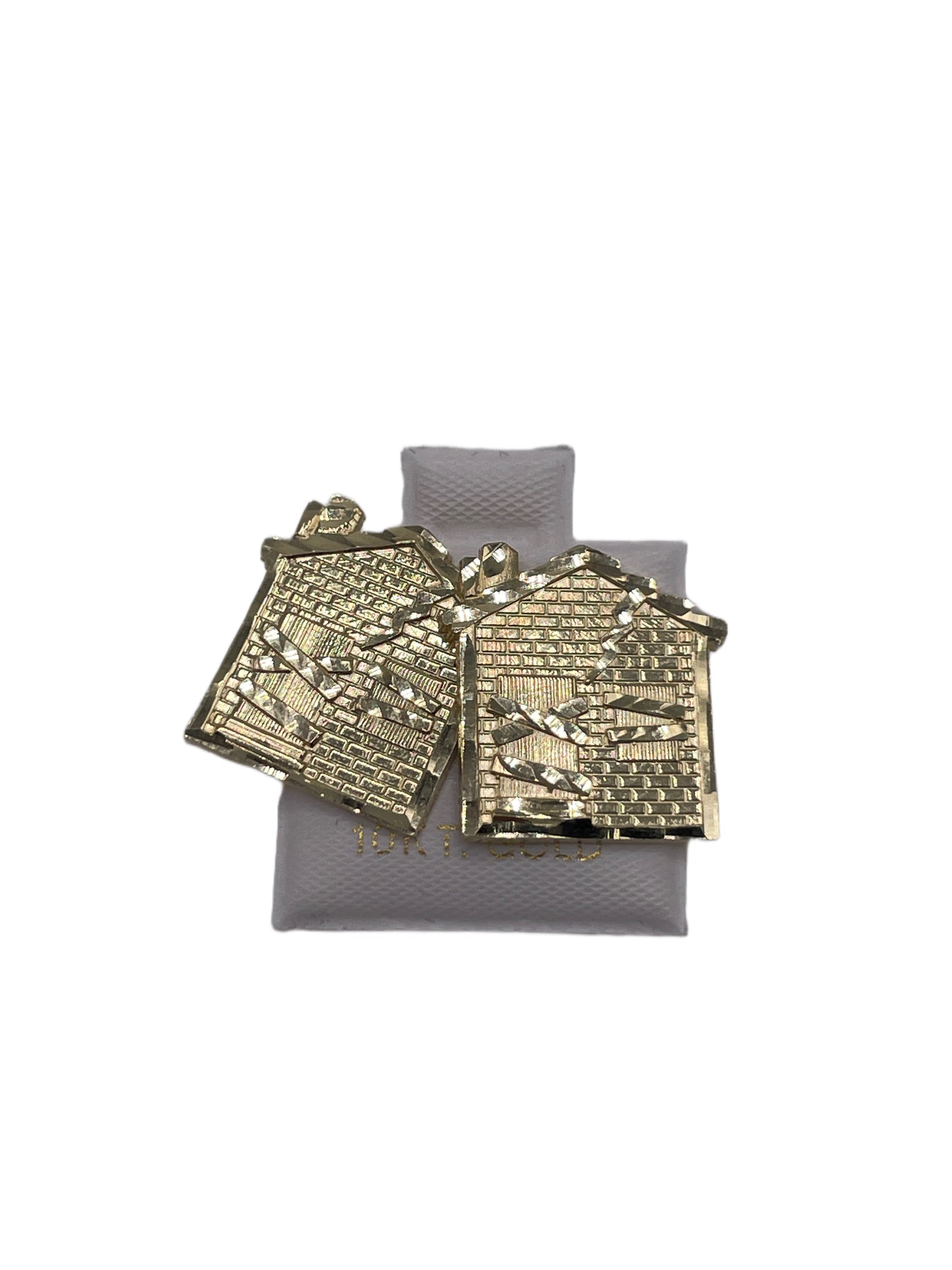 10K Gold Trap House Earrings