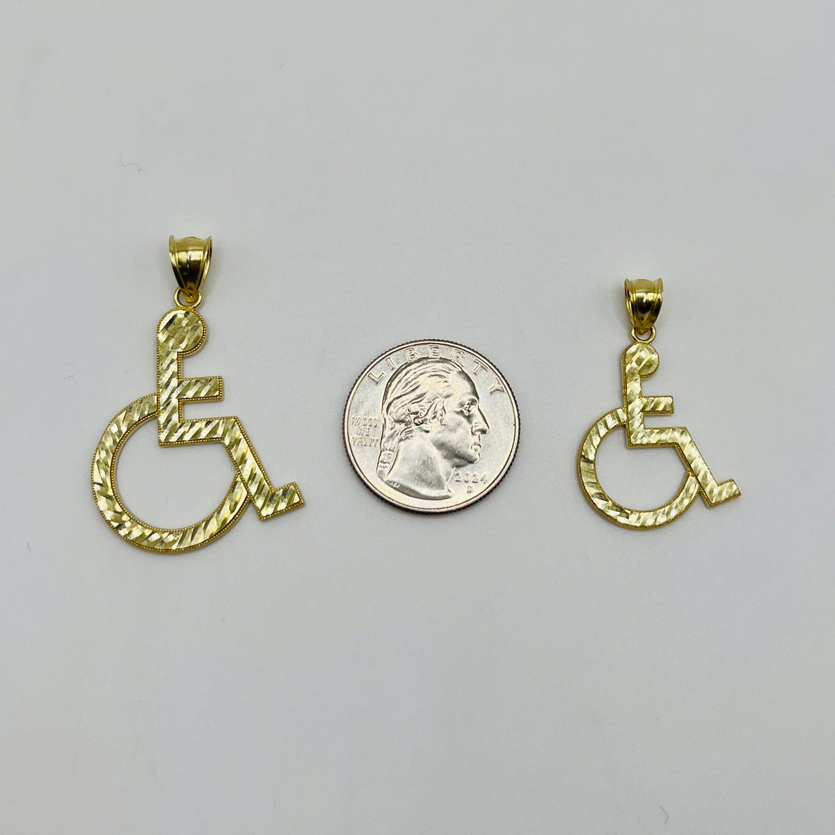 10K Gold Handicap Pendant | Face Size: 28mm