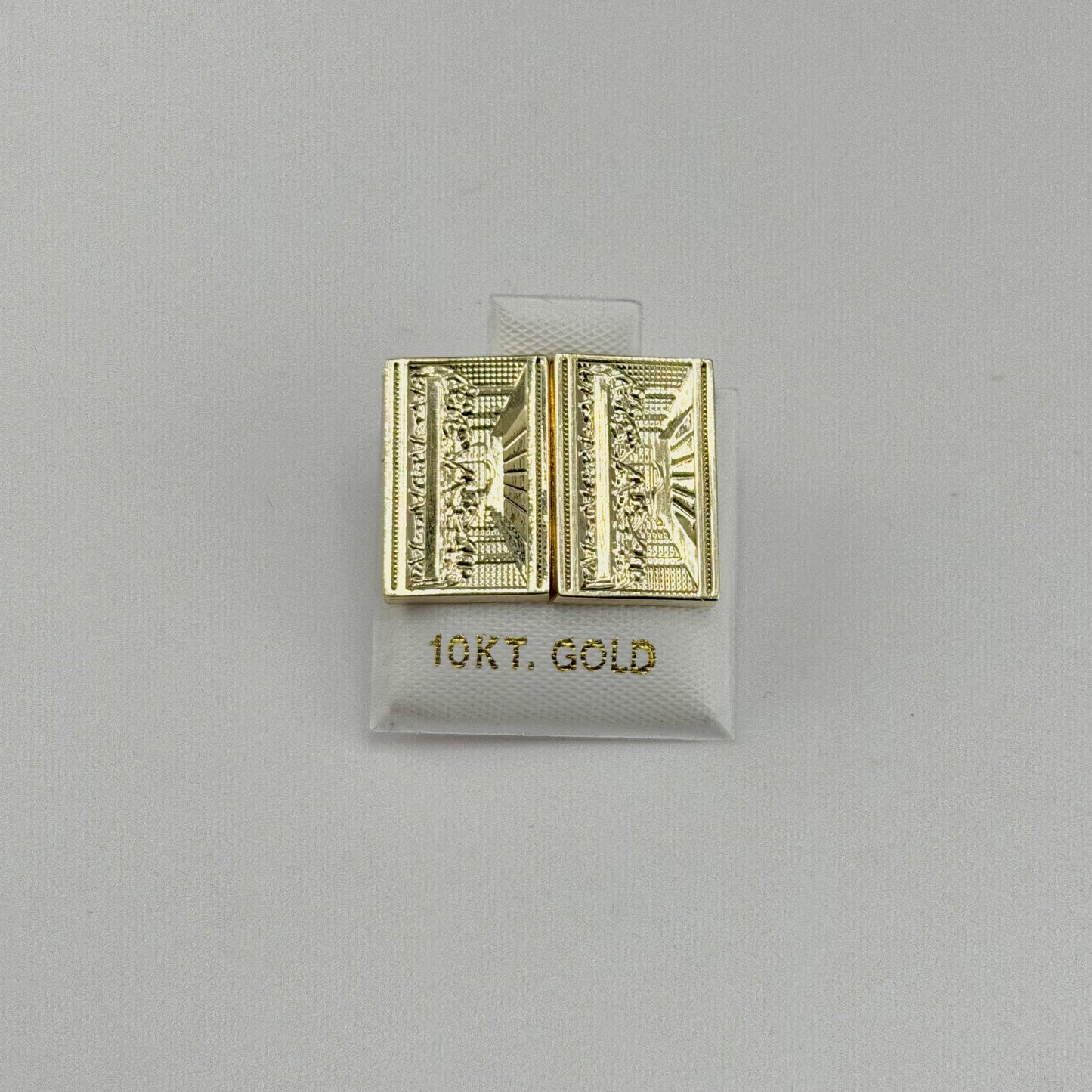 10k Gold Classic Last Supper Earrings (M)