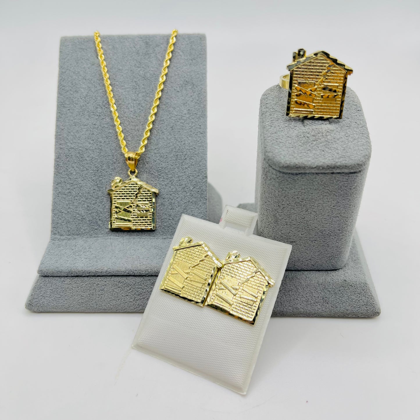 10K Gold Trap House Set