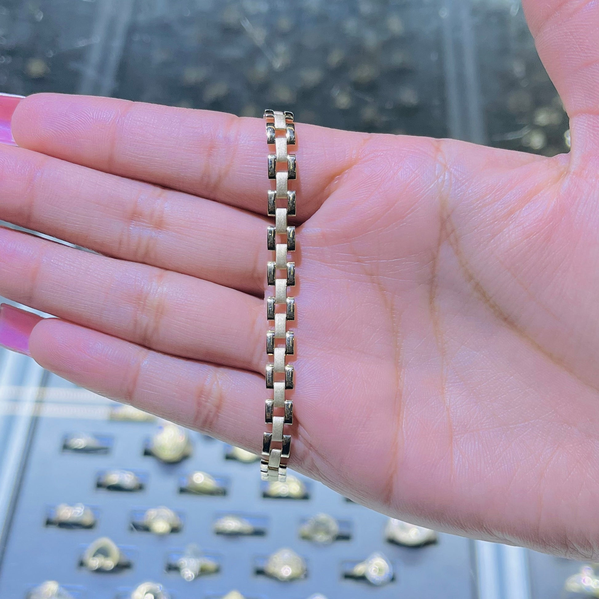 10K Gold RX Bracelet | Width: 5mm