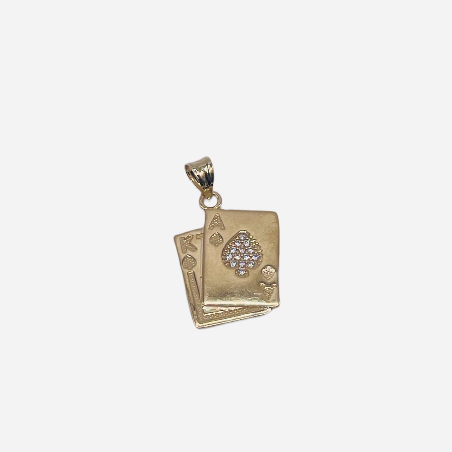 10K Gold BlackJack Charm