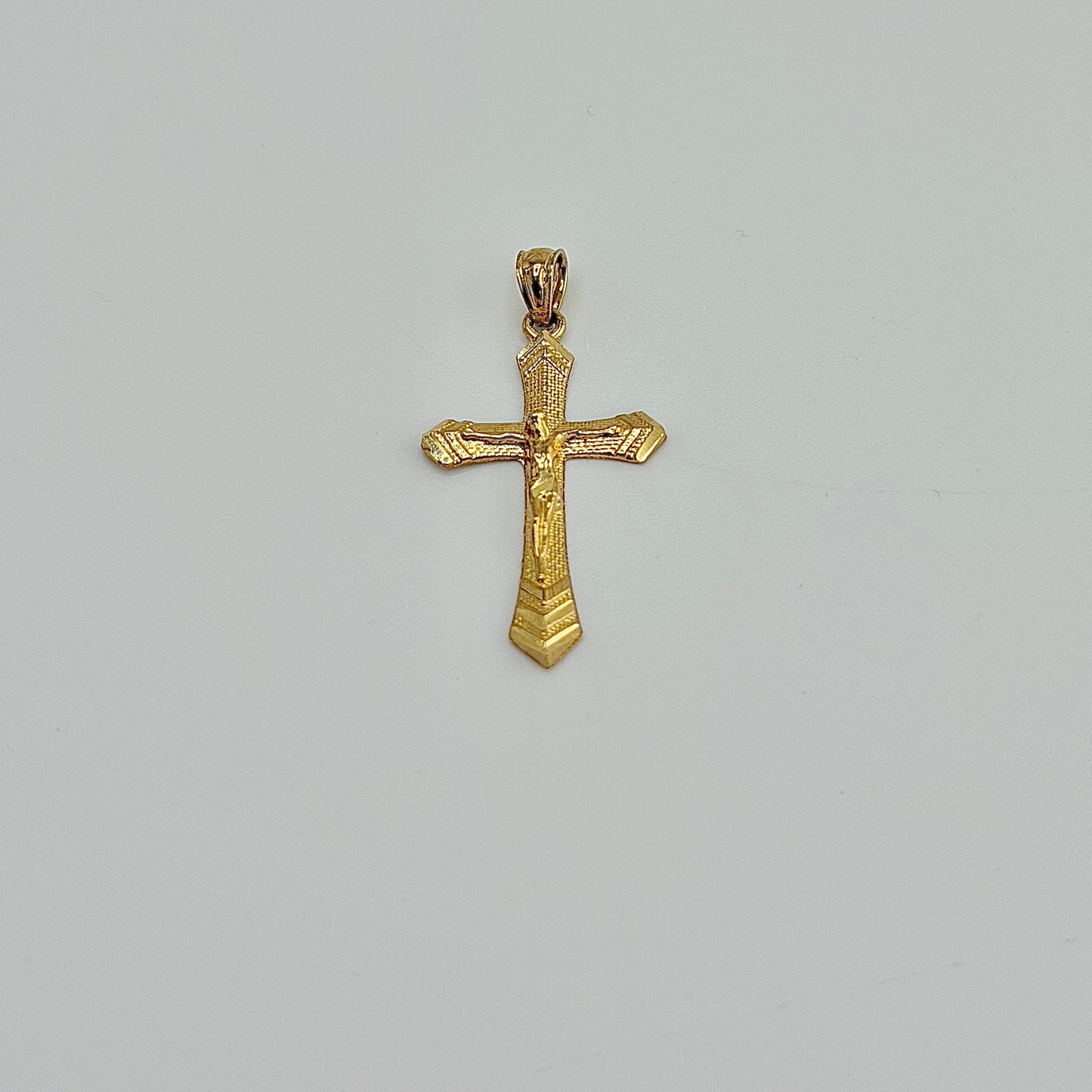 10k Gold Sleek Cross Charm (small)