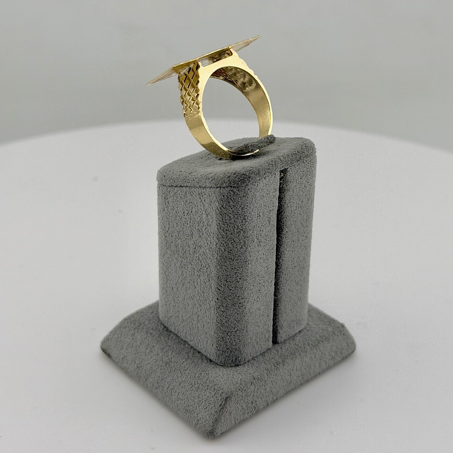 10K Gold $100 Bill Ring (7mm band)