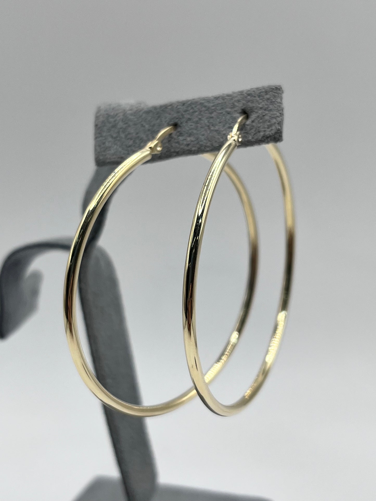 14k Gold Classic Hoops (Skinny style)