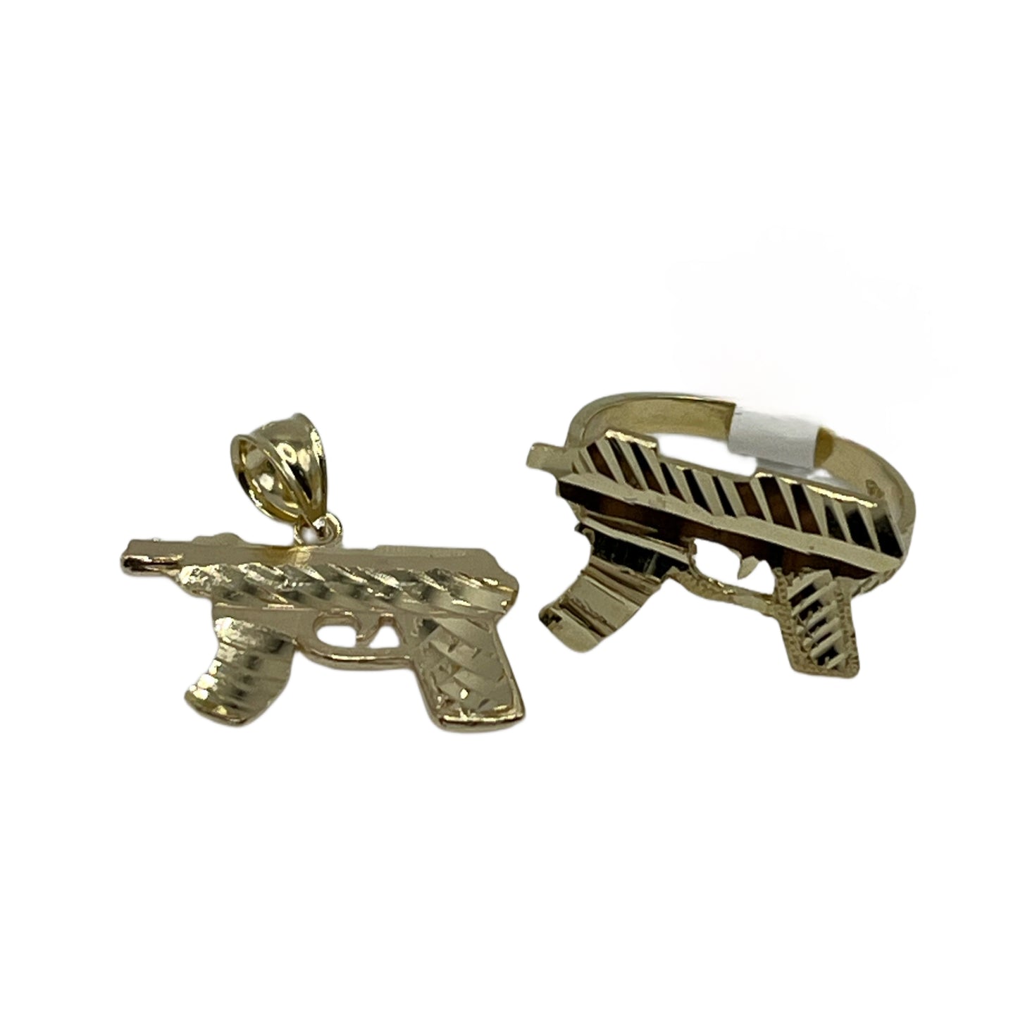 10K Gold Gun Charm