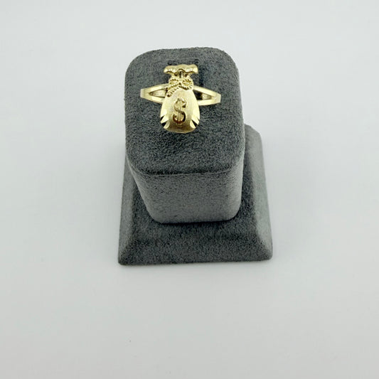 10K Gold Moneybag Ring Mini