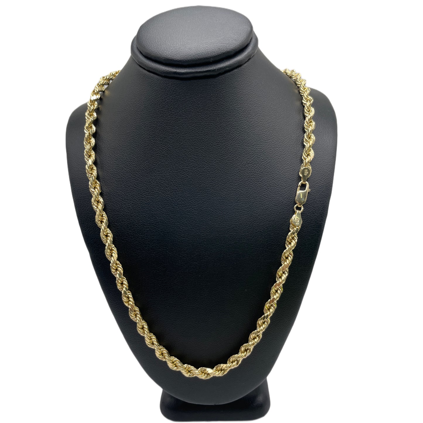 14K Gold Hollow Rope Chain 4.5mm – Candy Jewelers