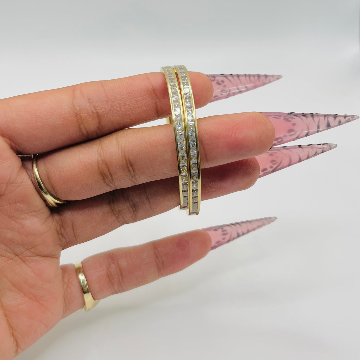 10k Cz Shine Hoops 2in