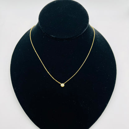 14k Gold Diamond Bezel Chain