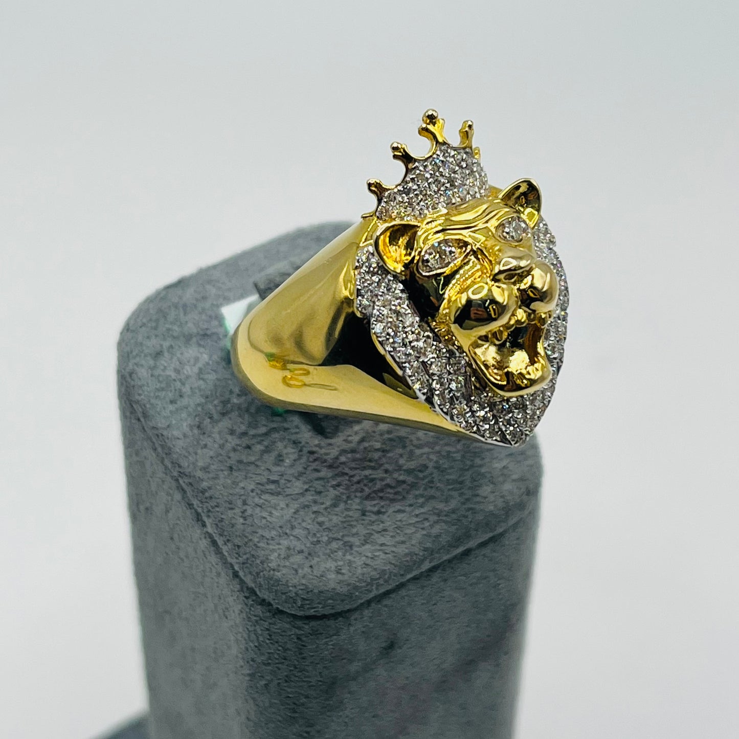 14k Gold Natural Diamond Crown of The Wild Ring