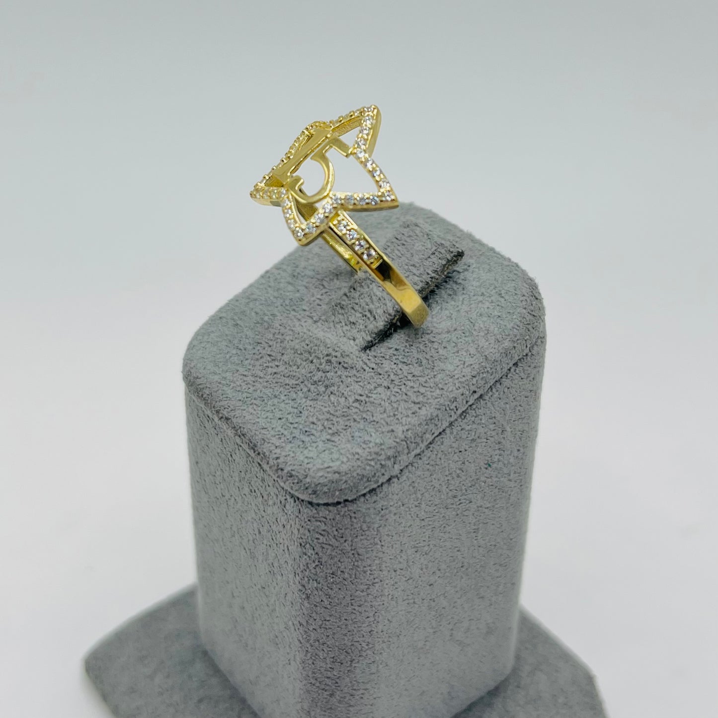 10k Gold In the stars Cz Quince Ring