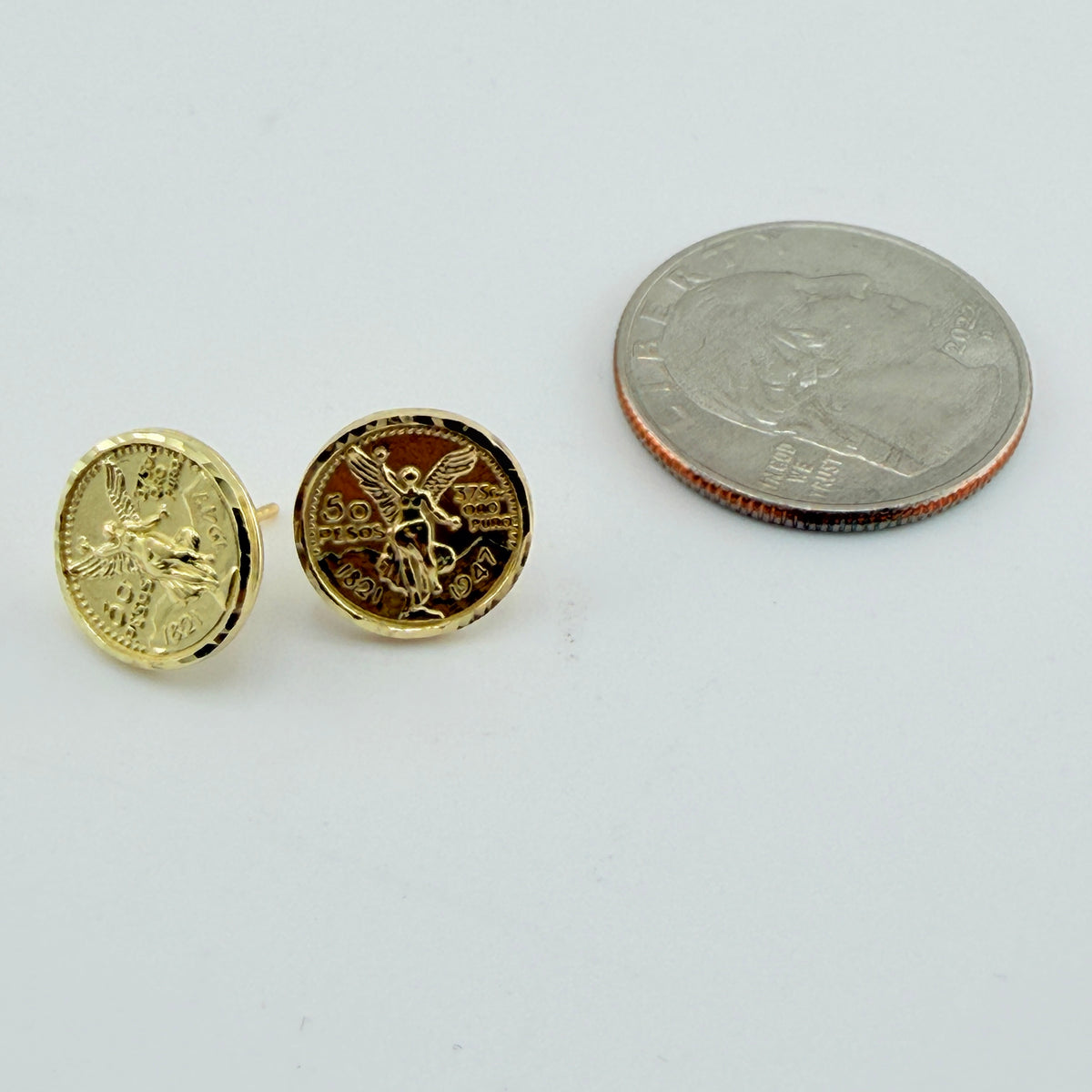 10K Gold Centenario Classic Earrings