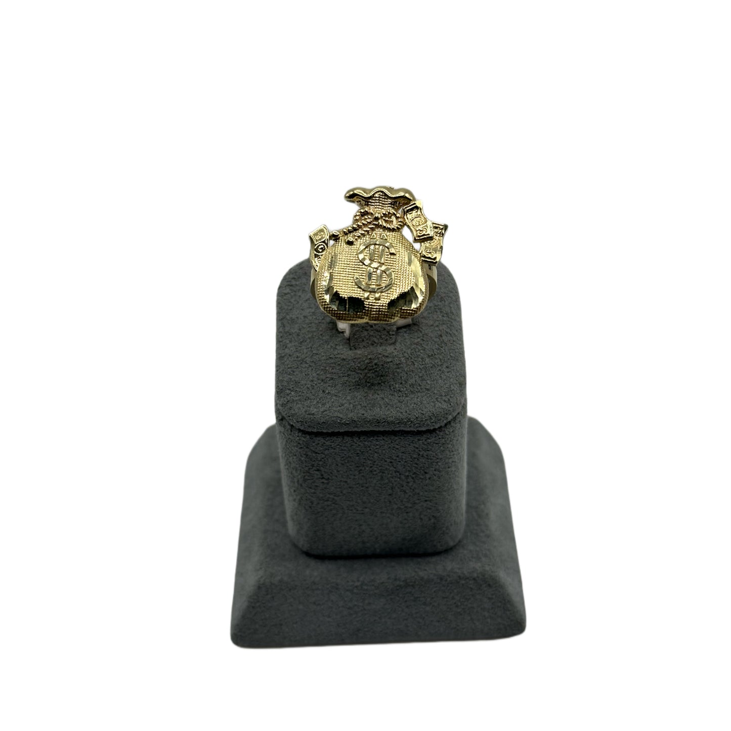 10K Gold Moneybag 2 Ring