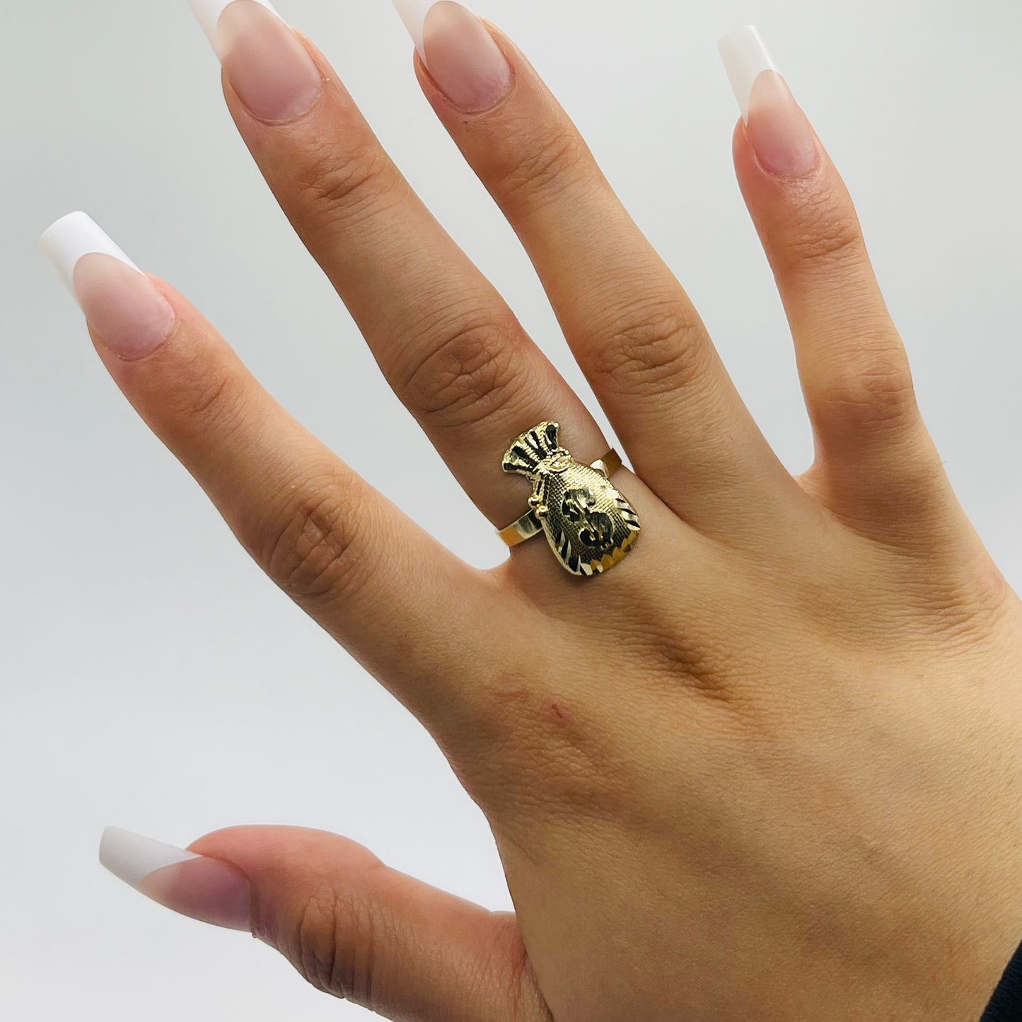 10K Gold Moneybag Ring (small)
