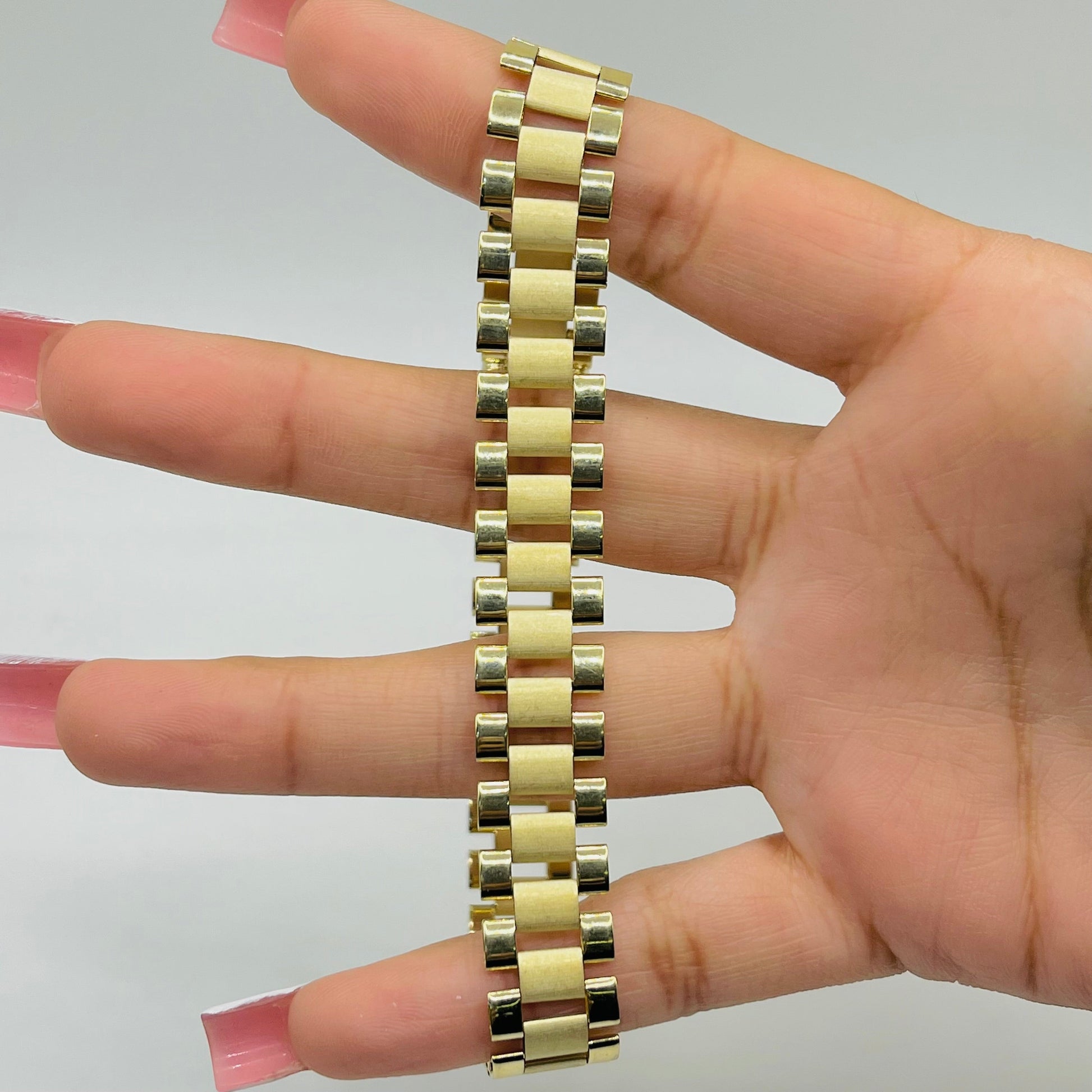 10K Gold RX Bracelet | Width: 12mm