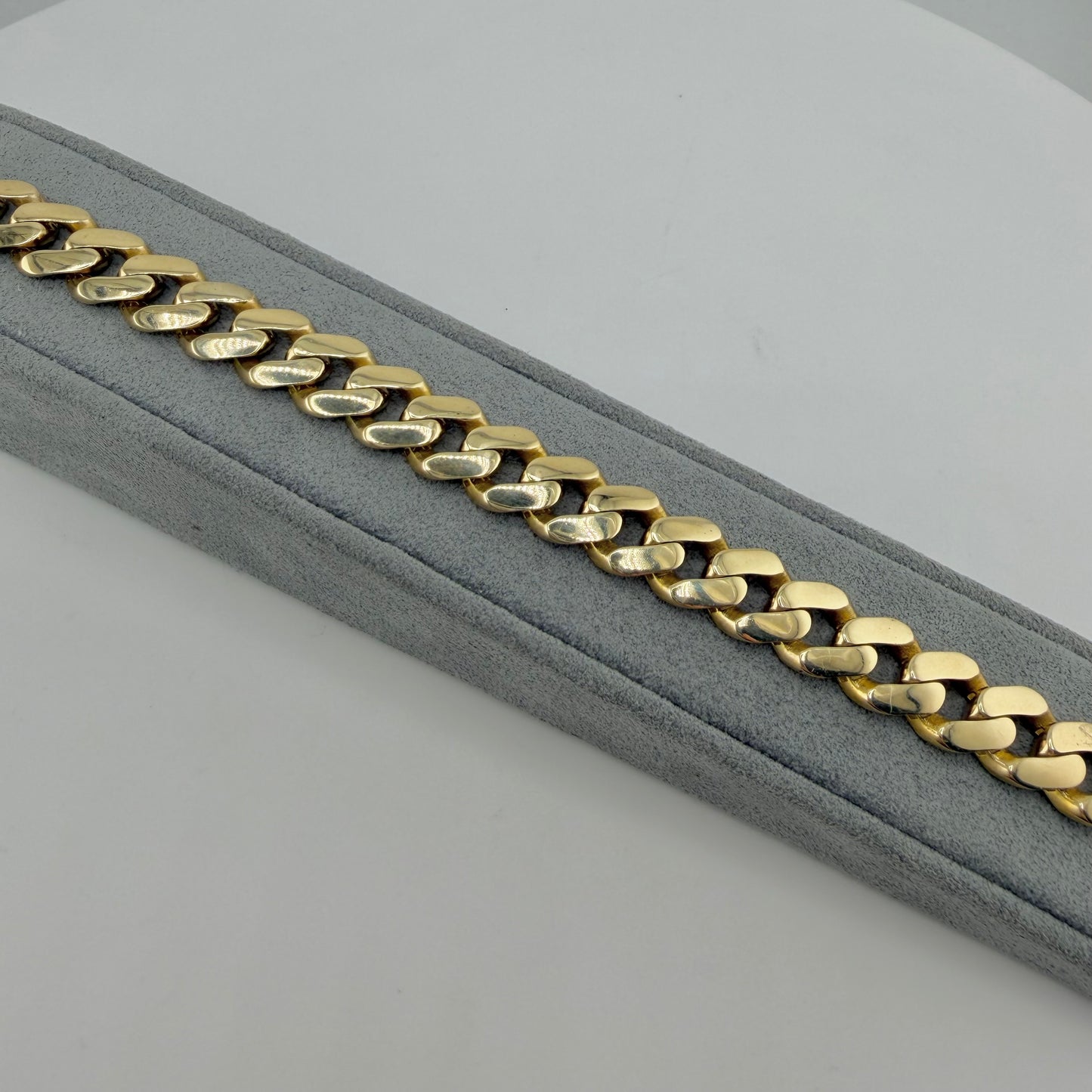 10K Gold 10.5mm Monaco Bracelet