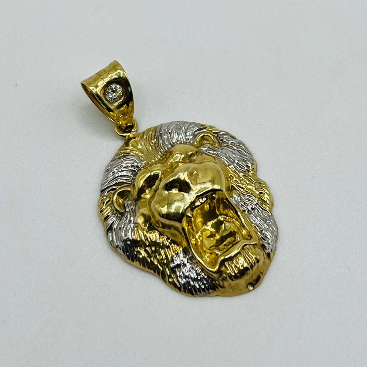 10k Gold Two Tone Lion Charm