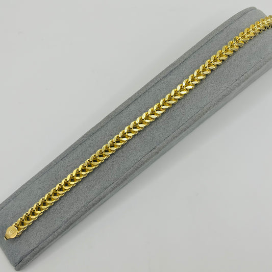 10K Gold 5.5mm Franco Bracelet