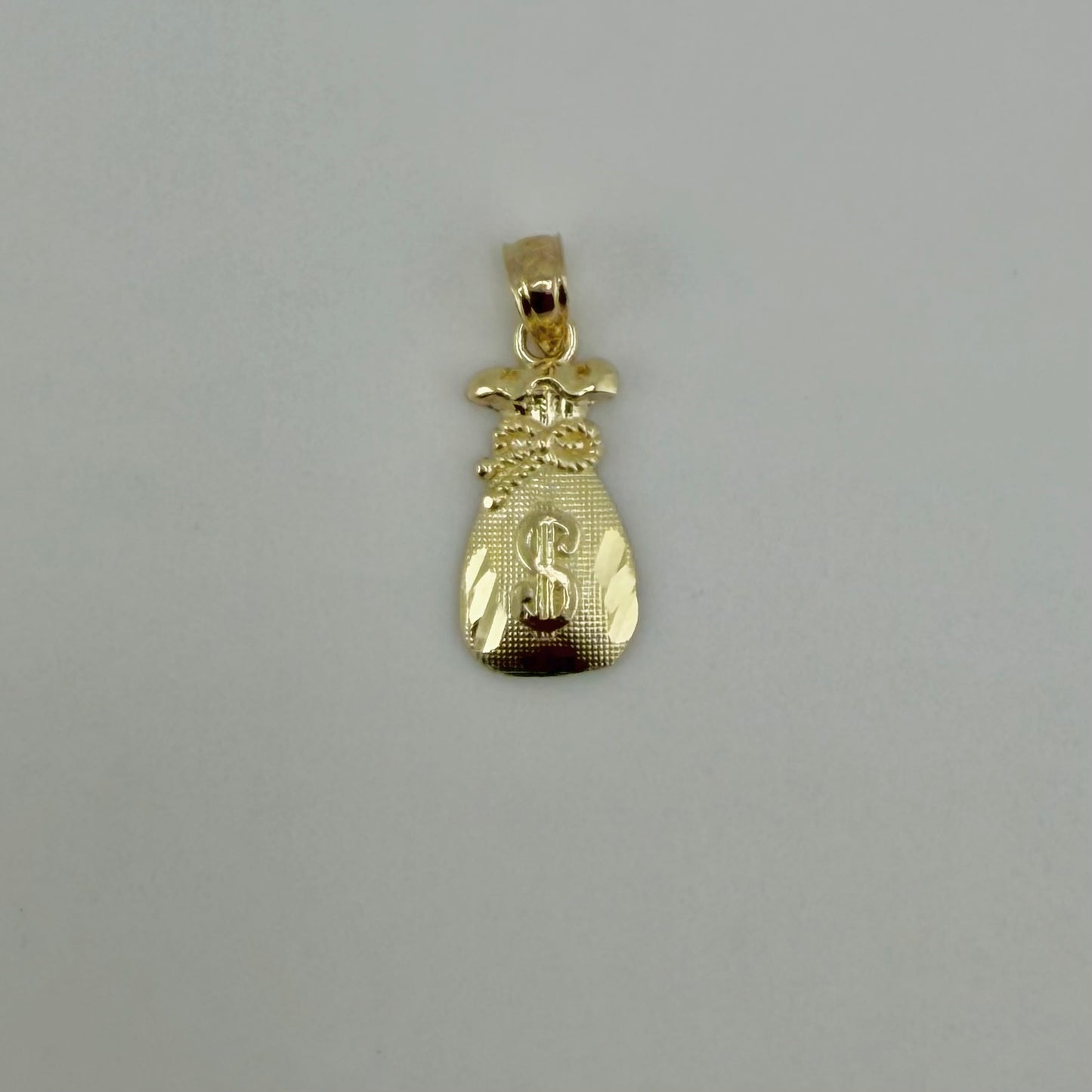 10k Gold Micro Money Bag Charm