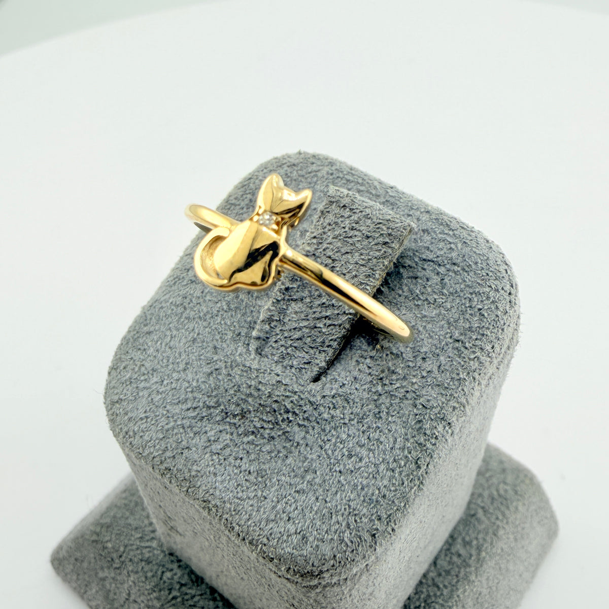 10K Gold Cat Ring