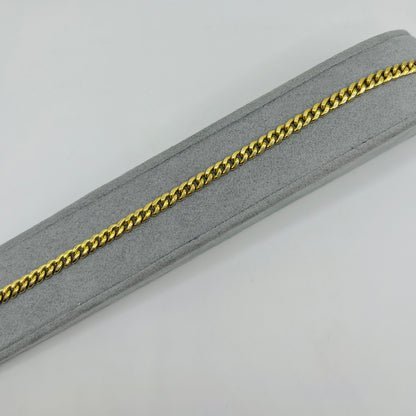 10K Gold 4mm Hollow Miami Cuban Bracelet