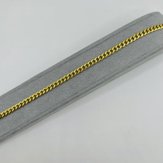 10K Gold 4mm Hollow Miami Cuban Bracelet