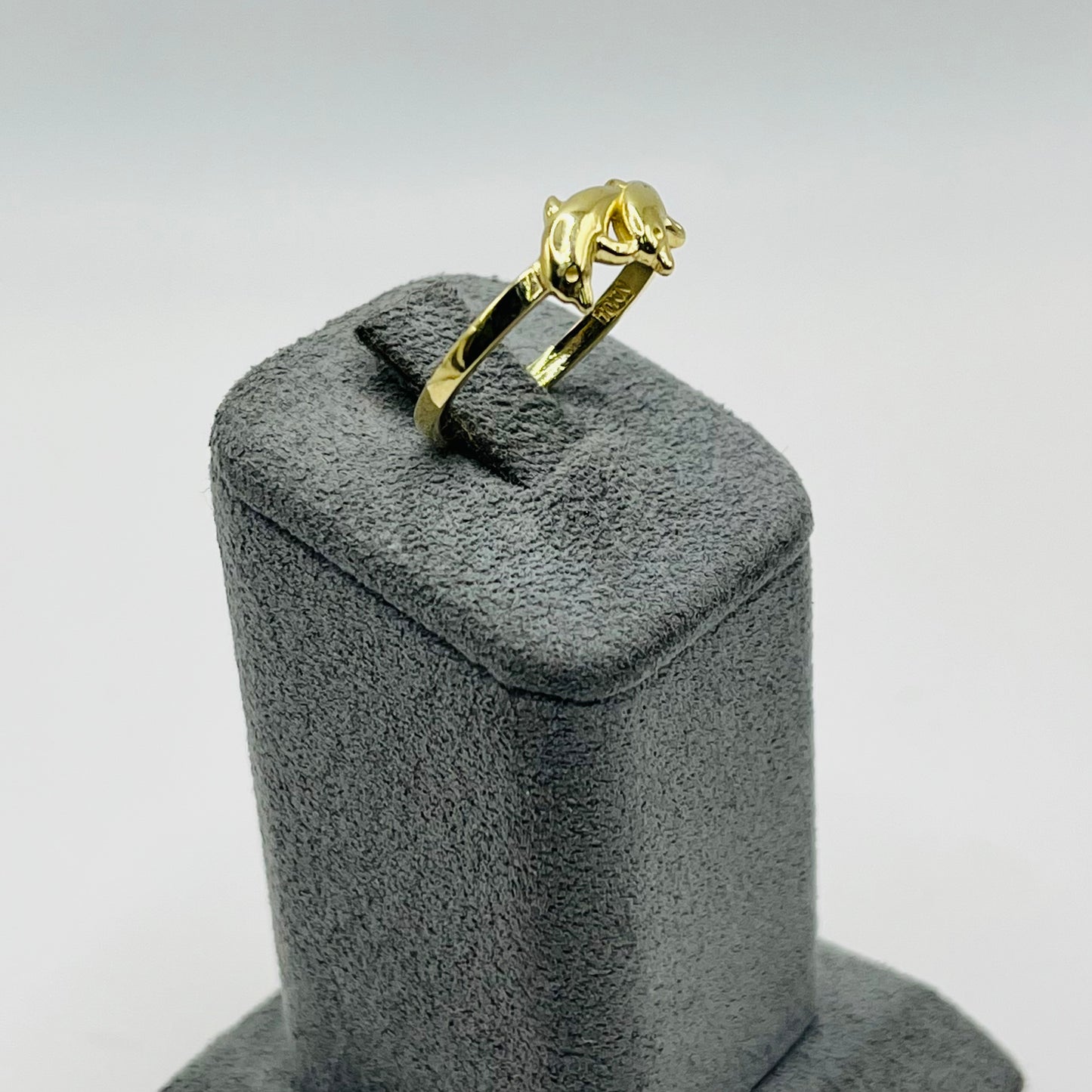 10k Gold Double Dolphin Ring