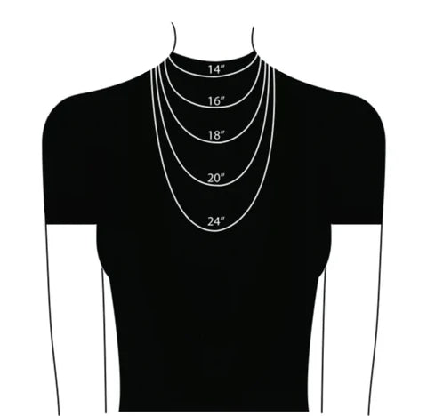 14K Gold 2.5MM Hollow Rope Chain