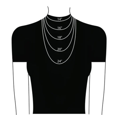 14K Gold 2.5MM Hollow Rope Chain