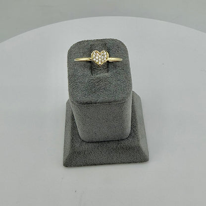 10k Luvè Cz Heart Ring