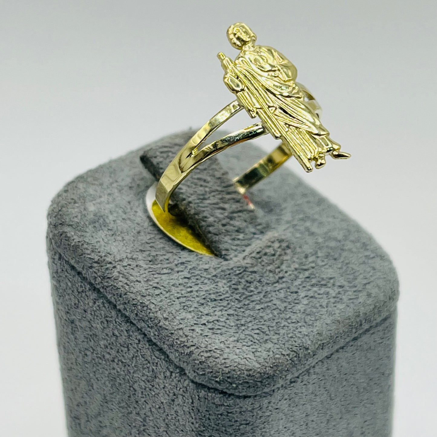 10k Gold San Judas Ring ( SML )