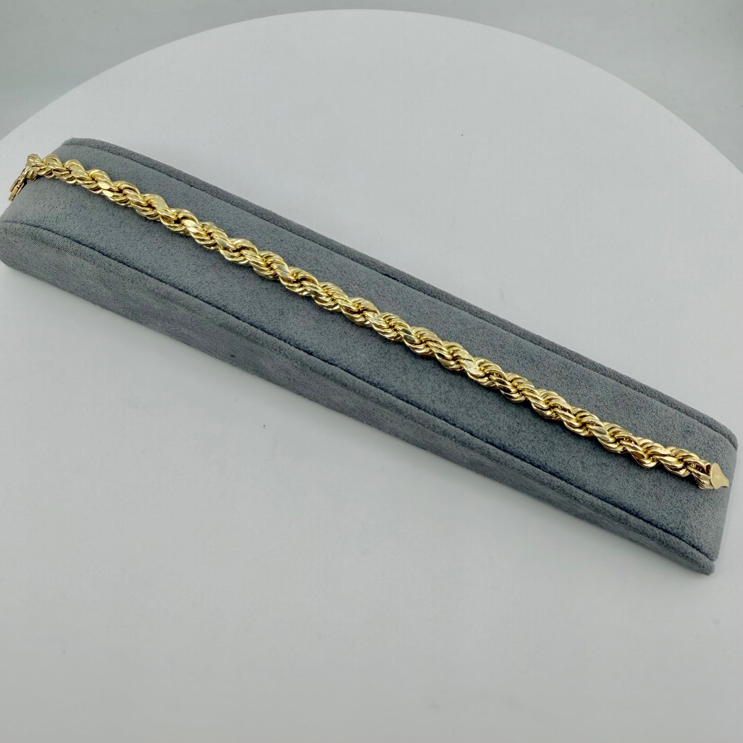 10K Gold 6mm Hollow Rope Bracelet