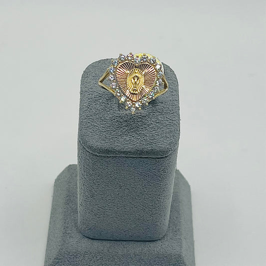 14k Gold “La Luz” Virgin Mary Ring