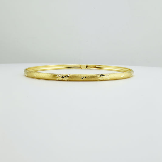 10k Honey Gold Bangle Bracelet