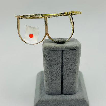 10K Gold Queen Two Finger Ring