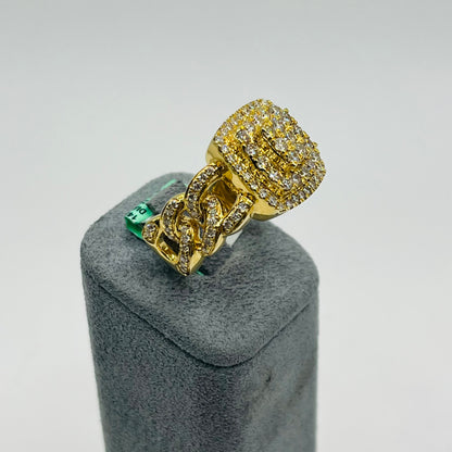 14k Gold Natural Diamond Gravitas Ring