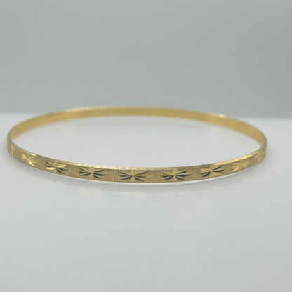 14k Gold Starbound Bangle