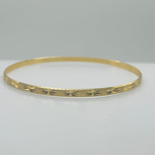 14k Gold Starbound Bangle