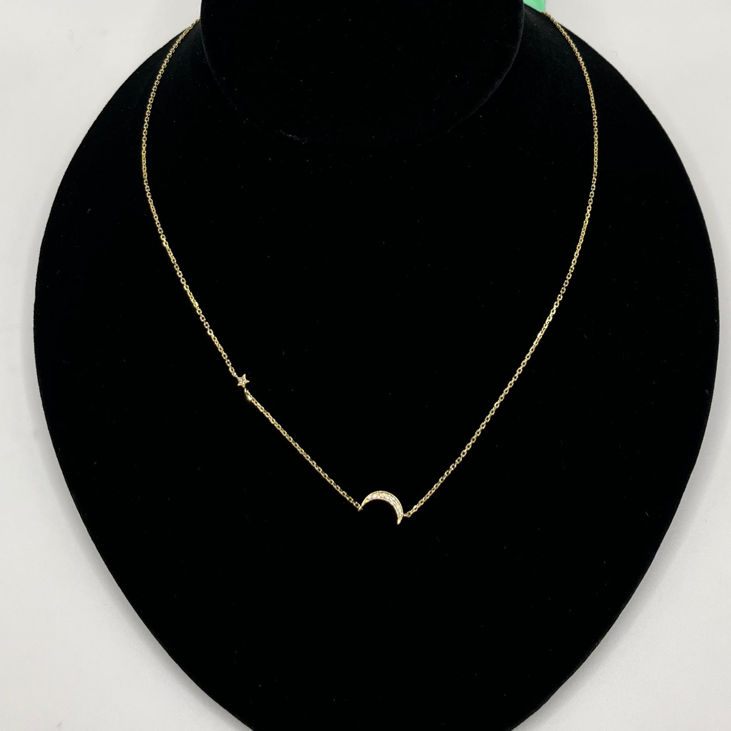 14k Gold Diamond Lunaire Glow Chain