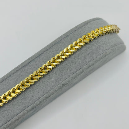 10K Gold 5.5mm Franco Bracelet
