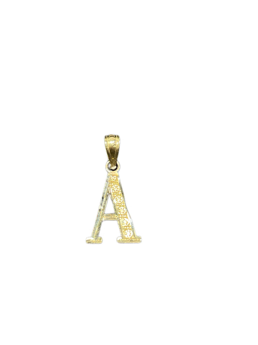 10K Gold Classic Initial Charm (small)