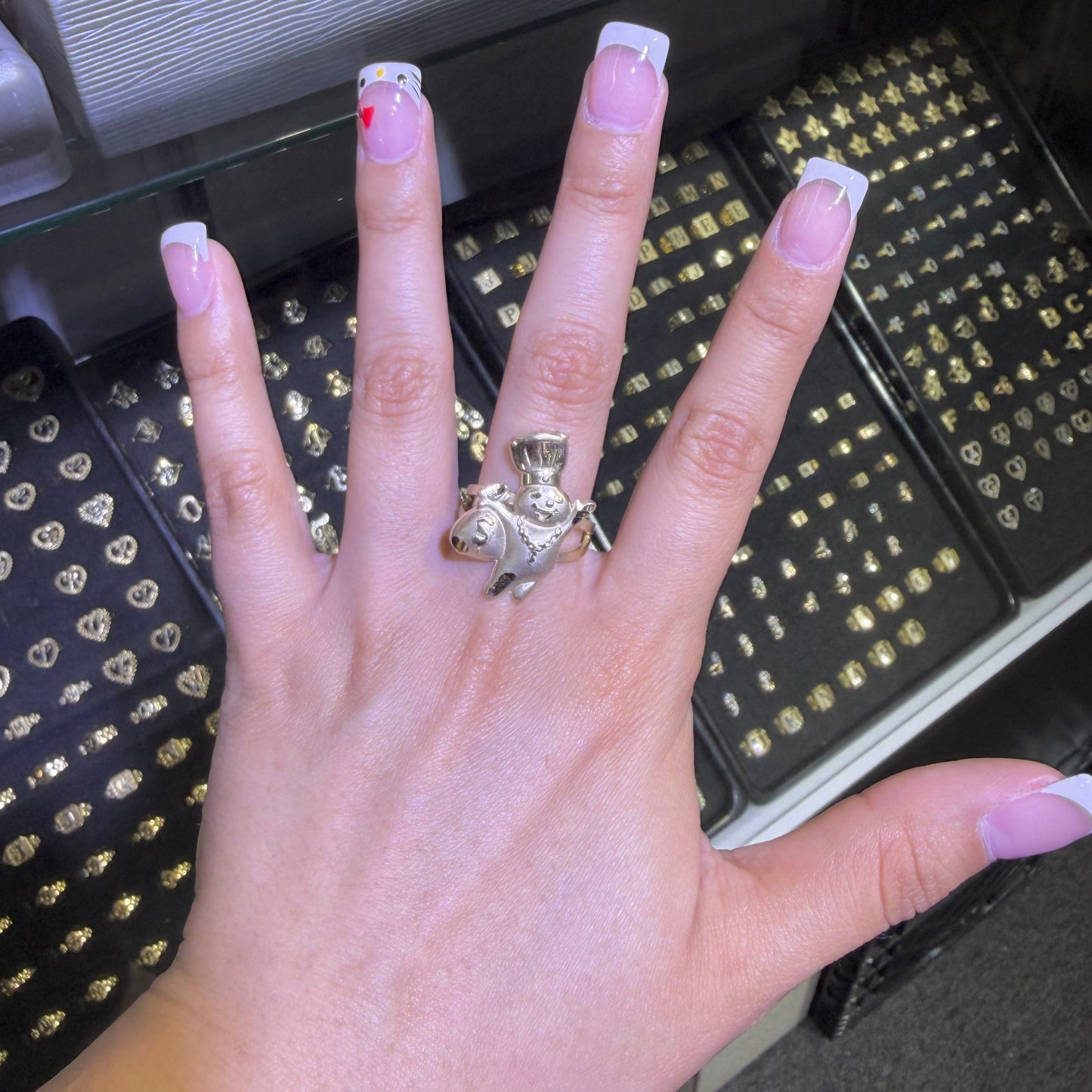 10k Gold Matte Money Man Ring